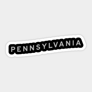 Pennsylvania Typography Sticker